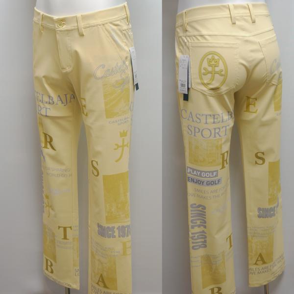 カステルバジャック スポーツ・24 春夏 SS 新作・ロゴ＆写真アート インクジェットプリント パンツ(S)(M)(L)(LL)7234140102-30