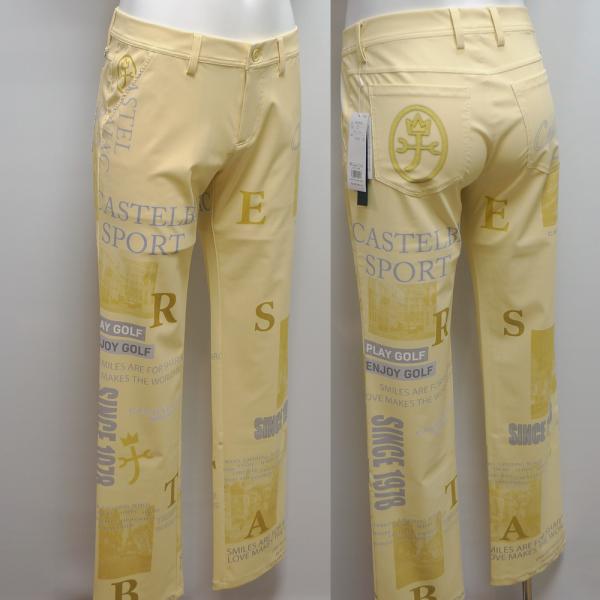 カステルバジャック スポーツ・24 春夏 SS 新作・ロゴ＆写真アート インクジェットプリント パンツ(S)(M)(L)(LL)7234140102-30