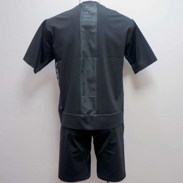 サンタフェ・25 春夏 SS 新作・ポンチ×タフタ オーバーサイズ 半袖Tシャツ 短パン 上下(L)(LL)(3L)(4L)25-83406-019　25-83420-019