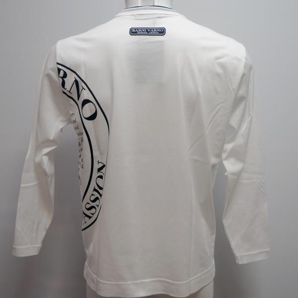 バーニヴァーノ 特大エンブレムプリント 長袖Tシャツ(M)(L) 25 春夏 SS 新作 BSS-OTN5216-01 BARNI VARNO(M)(L)