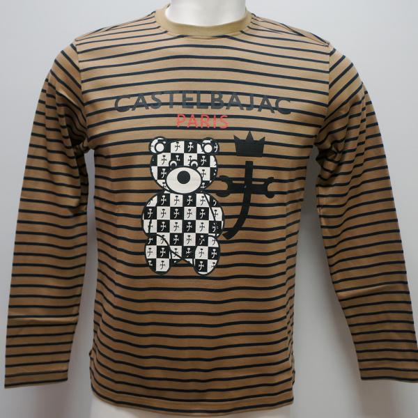 Rakuten - カステルバジャック・24 秋冬 AW・新作・くまプリント 長袖Tシャツ(M)(L)7214371302-17