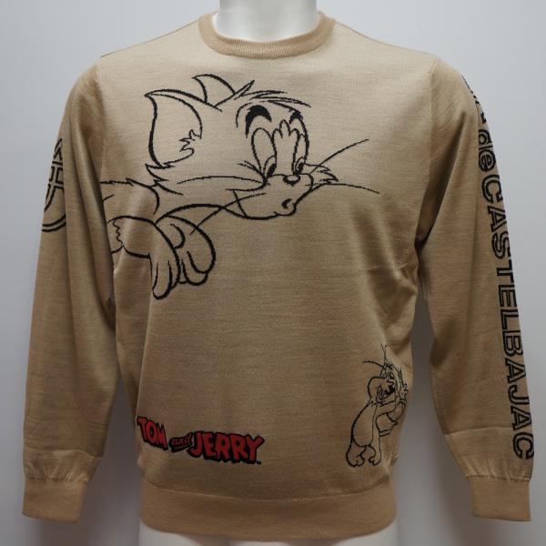 カステルバジャック・25 秋冬 AW・新作・トム＆ジェリー セーター(M)(L)(LL)7215361102-15