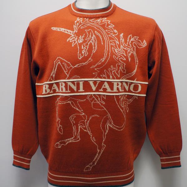 バーニヴァーノ・25 秋冬 AW 新作(3L)ユニコーン 丸首 セーター(3L)BAW-OSW5405-35-3L BARNI VARNO