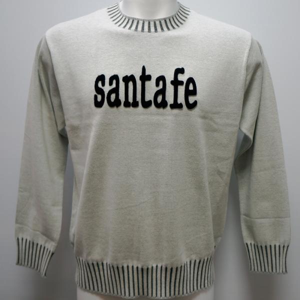 サンタフェ・25 AW 秋冬・綿カシミヤ 丸首 セーター(L)(LL)(3L)(4L)25-14801-001(4)