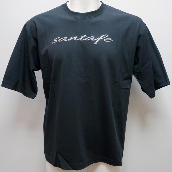 定価　税込価格￥19800 品番　25-83403-019 素材　綿93　ポリエステル7 カラー　ブラック 48・L 肩幅　54 身幅　58（脇下10センチ）　 袖丈　28 着丈　71　 50・LL 肩幅　56 身幅　61（脇下10センチ）　 袖丈　29 着丈　73　 52・3L 肩幅　59 身幅　66（脇下10センチ）　 袖丈　29 着丈　75　 54・4L 肩幅　62 身幅　70（脇下10センチ）　 袖丈　32 着丈　79　 製造国　中国サラッと肌触りのいい上質で少し肉感のあるコットンスムース素材を 使用した半袖です！！ キラリと光るメタリック立体プリントがアクセントになって高級感あります！ オーバーサイズになりゆったりと着ていただけるデザインです！！ 今シーズンから54・4Lのキングサイズも通常サイズと同じになりました！