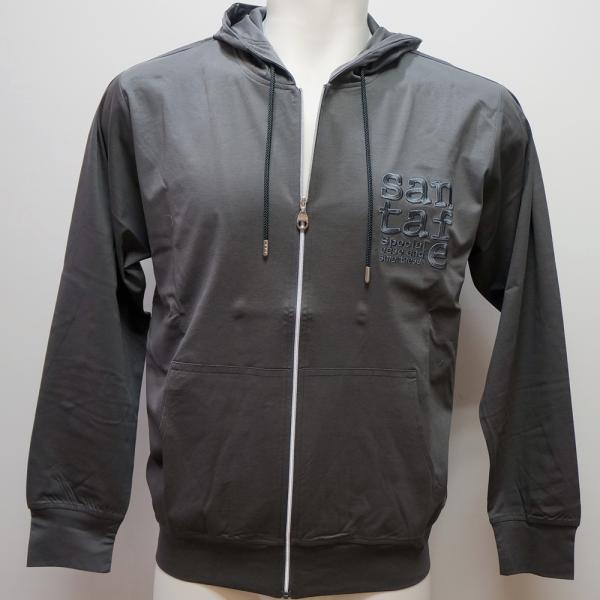 Rakuten - サンタフェ・26 春夏 SS 新作・コットンスムース フルZIP パーカー(L)(LL)(3L)(4L)26-85403-016