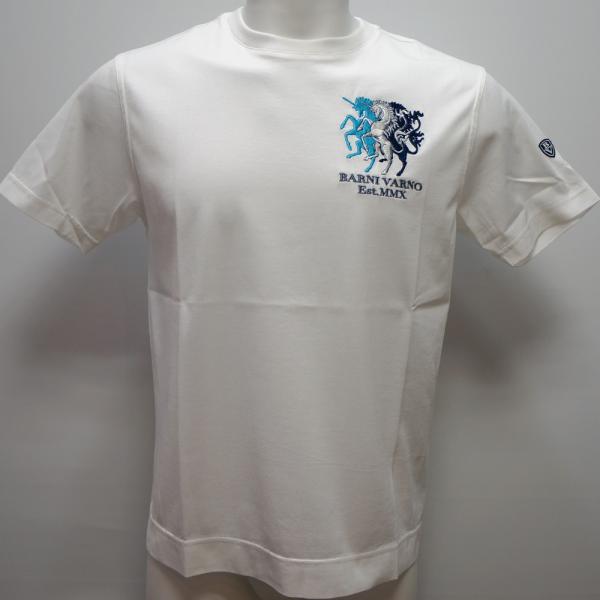 Rakuten - バーニヴァーノ・ユニコーン刺繍 半袖 Tシャツ(M)(L) 26 春夏 SS 新作 BSS-PTH5522-01 BARNI VARNO (M)(L)