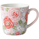 マグカップ 色絵バラ(ピンク)マグ 磁器 美濃焼 日本製 マグ コップ カップ 食洗機対応 電子レンジ対応 ラッピング対応 のし対応 おしゃれ かわいい 可愛い 人気 おすすめ 食器 陶磁器 カフェ 来客 ギフト プレゼント