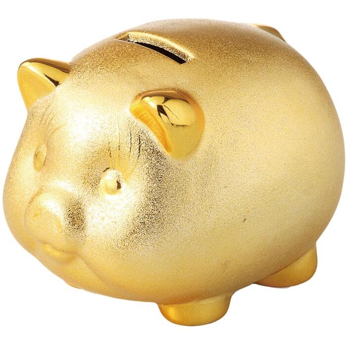 招福 昇運 幸運 金運UP 黄金ブタ 小サイズ かわいい ゴールド 箱入り 置物 ラッピング対応 のし対応 箱..