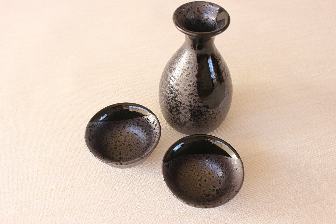 酒器 セット 徳利&盃(2個)結晶織部 1号 ...の紹介画像2
