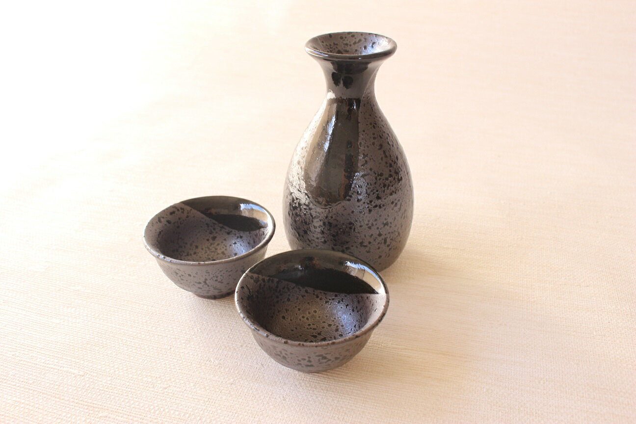 酒器 セット 徳利&盃(2個)結晶織部 1号 ...の紹介画像3