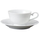 コーヒーカップ コーヒー碗皿 丸反高台兼用碗皿 カップ&ソーサー 磁器 美濃焼 日本製 喫茶店 カフェ レストラン 食器 食洗機可 電子レンジ可 セット おしゃれ かわいい シンプル 白 ホワイト 業務用