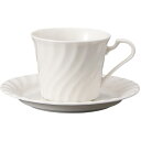 コーヒーカップ コーヒー碗皿 NBホワイト800 カップ＆ソーサー 磁器 美濃焼 日本製 喫茶店 カフェ レストラン 食器 食洗機可 電子レンジ可 セット おしゃれ かわいい シンプル 白 ホワイト 業務用