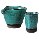 酒器セット 徳利 とっくり おちょこ セット トルコ片口冷酒器 徳利&盃(2個)セット お猪口 プレゼント 酒器 日本酒 ギフト グラス 酒 器 冷酒 熱燗 ぐ...
