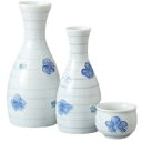 酒器セット 徳利 とっくり おちょこ セット 市珍うず梅小徳利 徳利&盃(2個)セット お猪口 プレゼント 酒器 日本酒 ギフト グラス 酒 器 冷酒 熱燗 ぐ...