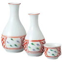 酒器セット 徳利 とっくり おちょこ セット 赤絵間取徳利(小) 徳利&ぐい呑(2個)セット お猪口 プレゼント 酒器 日本酒 ギフト グラス 酒 器 冷酒 熱...