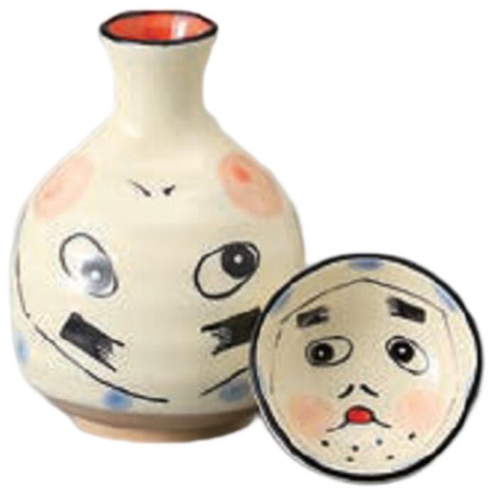 酒器セット 徳利 とっくり おちょこ セット ひょっとこ徳利 徳利&ぐい呑(2個)セット お猪口 プレゼント 酒器 日本酒 ギフト グラス 酒 器 冷酒 熱燗 ...