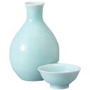 酒器セット 徳利 とっくり おちょこ セット 青磁首長大徳利 徳利&グイ呑(2個)セット お猪口 プレゼント 酒器 日本酒 ギフト グラス 酒 器 冷酒 熱燗 ...