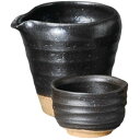 酒器セット 徳利 とっくり おちょこ セット 冷酒器 黒織部冷酒器 徳利&盃(2個)セット お猪口 プレゼント 酒器 日本酒 ギフト グラス 酒 器 冷酒 熱燗...
