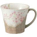 マグカップ 城桜 ピンクマグ 美濃焼 日本製 マグ コップ カップ 食洗機対応 電子レンジ対応 ラッピング対応 のし対応 おしゃれ かわいい 可愛い 人気 おすすめ 食器 陶磁器 カフェ 来客 ギフト プレゼント