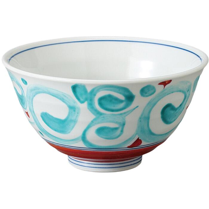 丼 どんぶり 錦グリーン唐草5.8丼 丼ぶり 美濃焼 日本製 和食器 どんぶり鉢 丼鉢 ボウル 食器 うどん 鉢 うどん丼ぶり 蕎麦どんぶり 麺鉢 おしゃれ