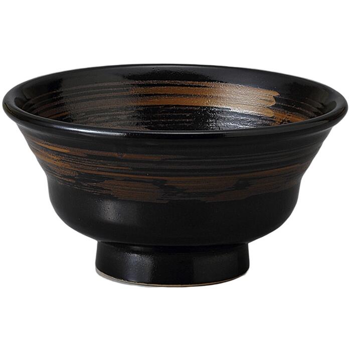 丼 どんぶり 柚子黒金結晶5.5腰張丼 丼ぶり 美濃焼 日本製 和食器 どんぶり鉢 丼鉢 ボウル 食器 うどん 鉢 うどん丼ぶり 蕎麦どんぶり 麺鉢 おしゃれ