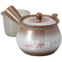 急須 ポット 平安桜 ジャンボ急須 (カゴアミ付) 茶器 日本製 陶器 おしゃれ かわいい 食洗機対応 カフェ 来客用 業務用 お茶
