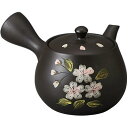 急須 ポット 黒泥桜急須(さわやかアミ)茶器 カフェ 陶器 おしゃれ かわいい 食洗機対応 カフェ 来客用 業務用 お茶