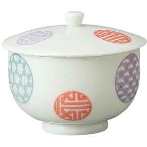 源氏丸紋蓋付千茶 陶器 千茶碗 湯呑み茶碗 日本製