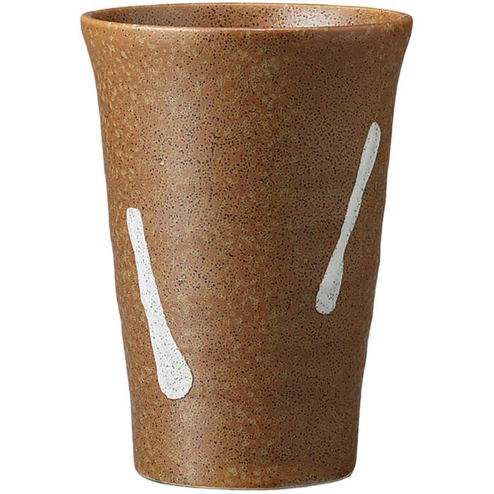 タンブラー ブラウンフリーカップ 焼酎グラス フリーカップ ビールグラス 美濃焼 日本製 焼酎カップ ロックカップ ビアカップ ビールグラス ビアグラス おしゃれ かわいい 食洗機対応 電子レンジ対応 居酒屋 店舗 お店 業務用 ビール 焼酎