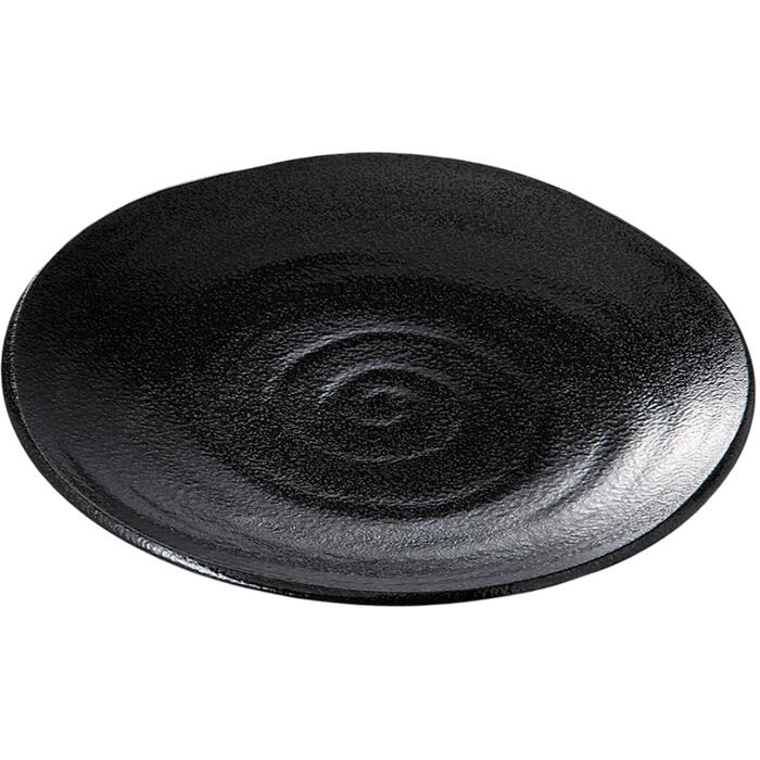 大皿 盛皿 盛り皿 鳴門黒耀9．0浅皿 大きな皿 大きい プレート おしゃれ 日本製 美濃焼 食洗機対応 電子レンジ対応