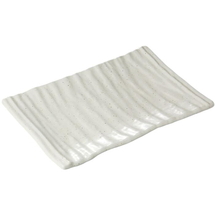 大皿 盛皿 盛り皿 白マット長角大皿 大きな皿 大きい プレート おしゃれ 日本製 美濃焼 食洗機対応 電子レンジ対応