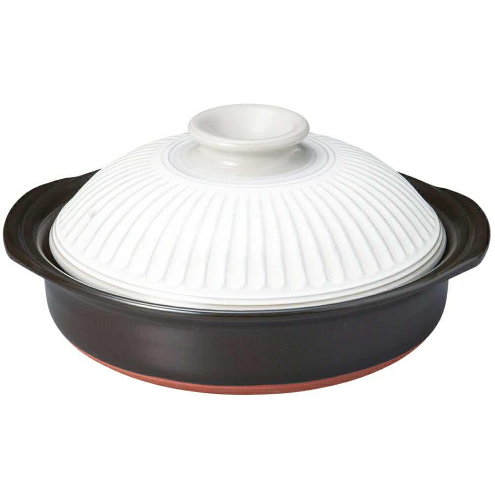 土鍋菊花粉引直火可電子レンジ可萬古...