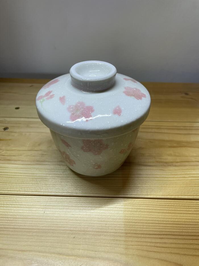 茶碗蒸し 食器 さくらさくら蒸し碗 茶わん蒸し 蓋付き フタ付き スープカップ デザ...
