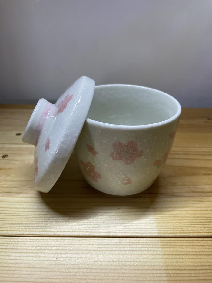 茶碗蒸し 食器 さくらさくら蒸し碗 茶わん蒸し 蓋付き フタ付き スープカップ デザ...