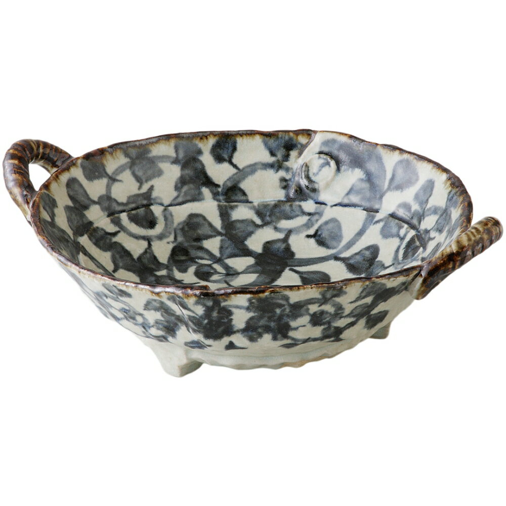 和食器 鉢 盛鉢 たこ唐草手付大盛鉢 大鉢 ボウル 美濃焼 日本製 食洗機対応 電子レンジ対応 ラッピング対応 のし対応 皿 お皿 中皿 中鉢 おしゃれ かわいい