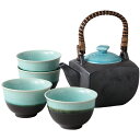 急須 湯呑 セット 4客 青海茶器揃