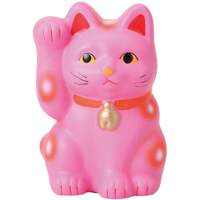 この「まねきねこ 招き猫 3号 ピンク」は、常滑焼の技術を駆使して作られた日本製の置物です。美しいピンク色が特徴で、開運や幸運を招くとされるこの招き猫は、インテリアとしてもおしゃれでかわいいデザインです。玄関やリビングに飾ることで、訪れる人々に温かい印象を与え、幸運を呼び込むお手伝いをします。伝統的な工芸品としての価値も高く、贈り物としても最適です。＜商品内容・サイズ（W×D×Hcm）＞猫×1／6×6×9cm陶器常滑焼8.5×8.5×12cm120g＜付属品＞-＜備考＞【商品の在庫数について】弊社の他店舗との併売により在庫数は常に増減しており、表示の在庫数は実数値では無い場合がございます。ご購入・ご注文確定後に欠品・完売が生ずる場合がございます。欠品・完売が生じた場合は速やかにメールにてご連絡を致しますので、予めご了承の上、ご注文いただきますようお願い申し上げます。