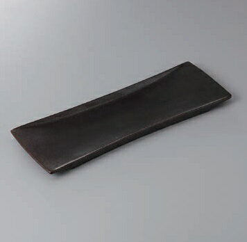 長皿 長角皿 プレート 黒マットさんま皿 焼魚 焼き魚 魚皿 長い皿 さんま皿 サンマ皿 おしゃれ 日本製 美濃焼 食洗機対応 電子レンジ対応