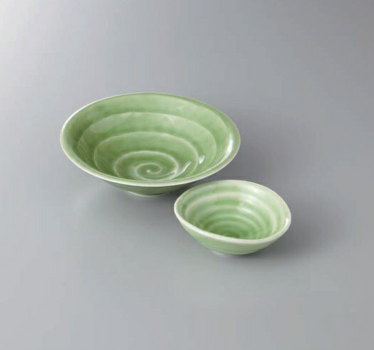 刺身皿 刺身鉢 ヒスイうず潮向付 千代口 セット 和食器 さしみ お造り 料亭 中鉢 刺身 業務用 小料理屋 会席料理 向付 食堂 陶器 日本製 美濃焼