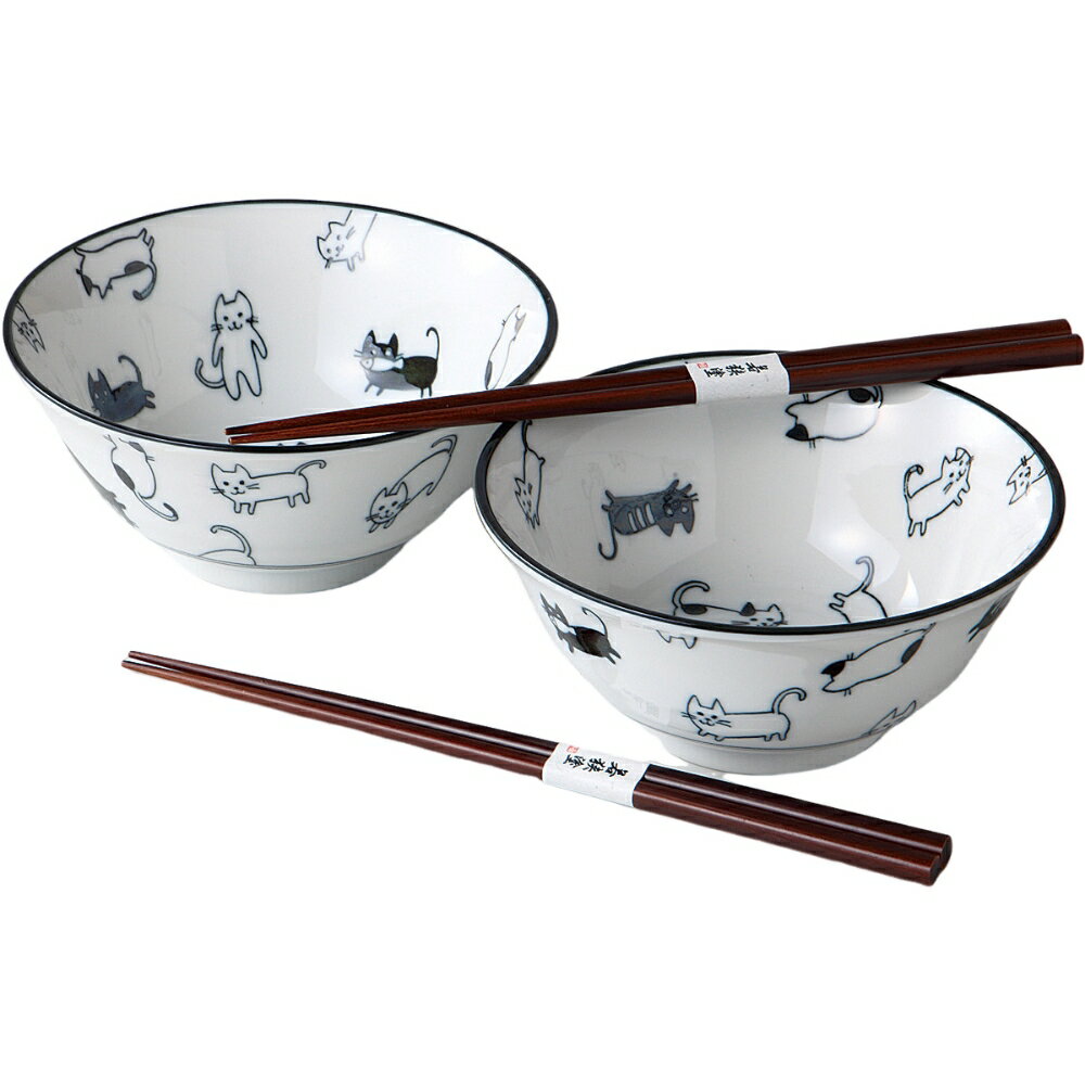 丼 どんぶり 散らしネコ4.8多用丼ペアー ペアセット ペア丼 電子レンジOK 丼ぶり 美濃焼 日本製 和食器..