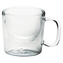 グラスウエア ダブルウォール コーヒーカップ 耐熱 コップ 珈琲カップ 耐熱ガラス 硝子 ガラス グラス 食器 おしゃれ