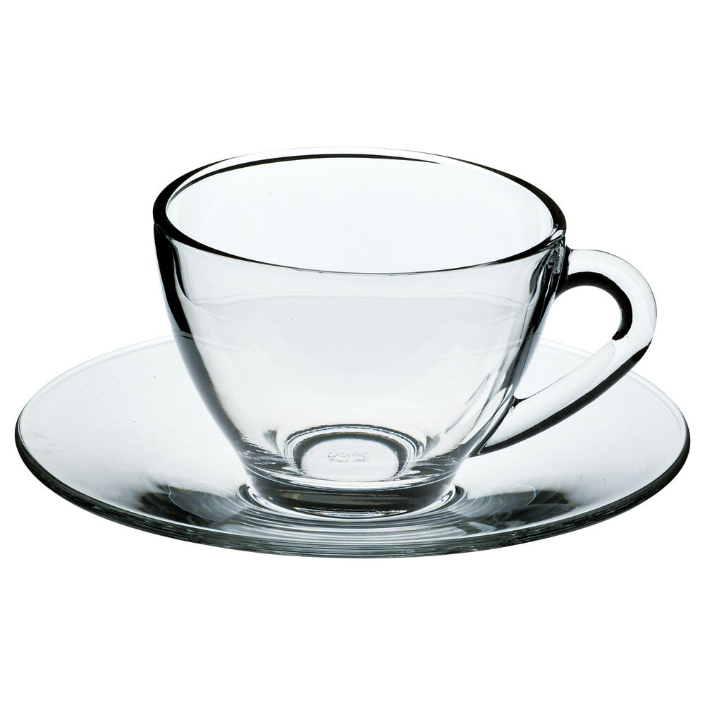 グラスウエア コスモ ティーカップ＆ソーサー 硝子 ガラス グラス 食器 おしゃれ ※耐熱ガラスではあり..