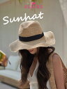 麦わら帽子 レディース UVカット 紫外線カット つば広 大きめ ハット 大きいサイズ 折りたたみ 春 夏 日よけ 涼しい 軽量 おしゃれ 海 ビーチ 旅行 キャンプ アウトドア サイズ調整 形状調整 収納 人気 小顔効果 通気性 水着コーデ