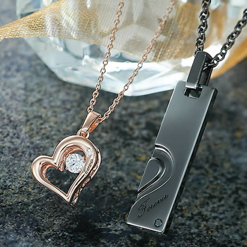 ペアネックレス 大人 シルバー925 刻印 ブランド SN13-191-220 close to me ダンシングストーン クロストゥミー ペア ネックレス ペ...