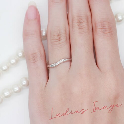 Fissの結婚指輪 マリッジリング ペアリング ファッションリング ブライダルジュエリー プラチナリング ペアセット 刻印無料 セカンドマリッジ 妻 夫 父の日 母の日 プロポーズ 結婚1年記念日 一年記念日 1年記念日 送料無料 2本セット Ange 11-22-4240-pt (L28)｜アングル2