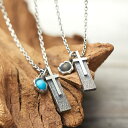 ペアネックレス 大人 メンズ レディース ネックレス シルバー Gild ギルド × スタイリスト 石黒亮一 コラボレーション シルバー クロス 十字架 天然石...