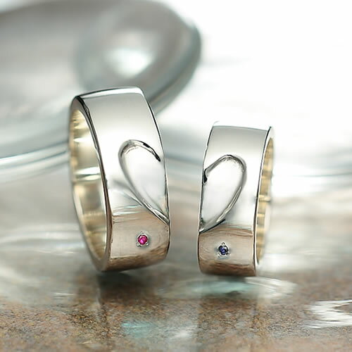 ペアリング シルバー 誕生石 刻印無料 Much Together FISSK001 (FISS-MSD) デザイン ペア 指輪 7号 9号 11号 12号 1...