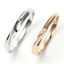 結婚指輪 マリッジリング ペアリング K10 ゴールド 刻印無料 誕生石 LSR0650DPK-WG K10 10K Lovers & Ring True Lo...