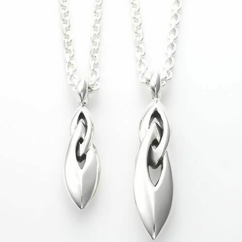 ペアネックレス 大人 シルバー ブランド M's collection エムズコレクション シャープラインペアネックレス ms-mc-202-mc-203 (M...
